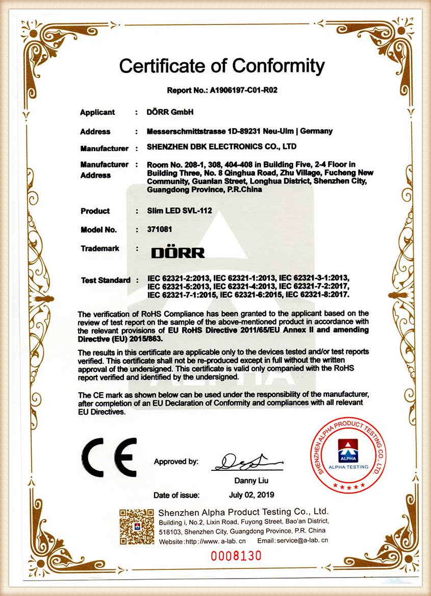 A1906197-C01-R02 Rohs2.0 certificate  112